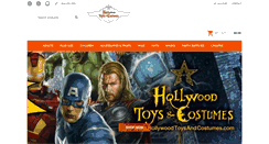 Desktop Screenshot of hollywoodtoysandcostumes.com